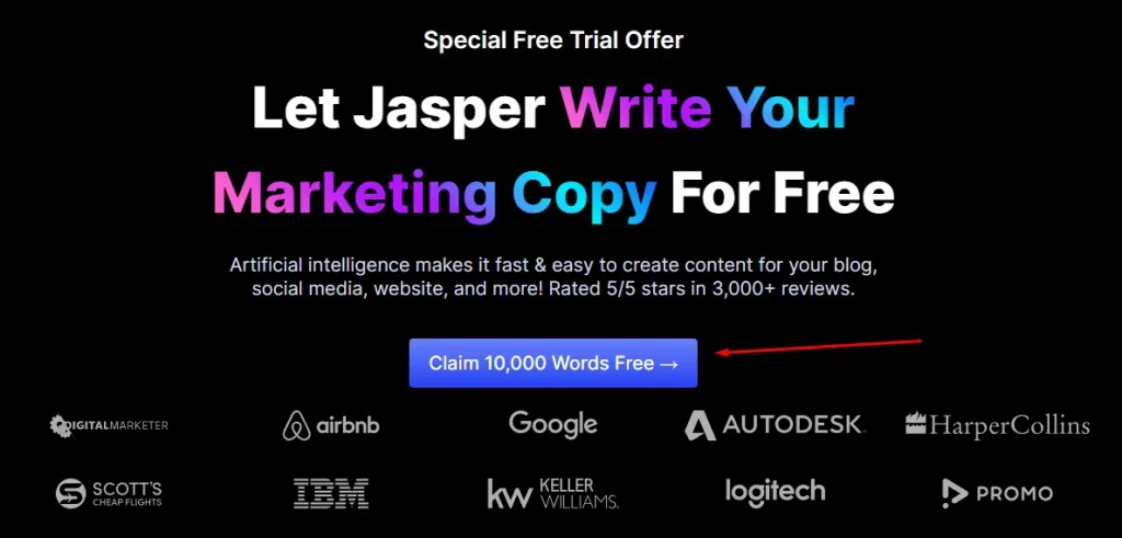 Claim Jasper AI Free Trial