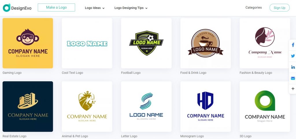 DesignEvo Best Logo Maker Software