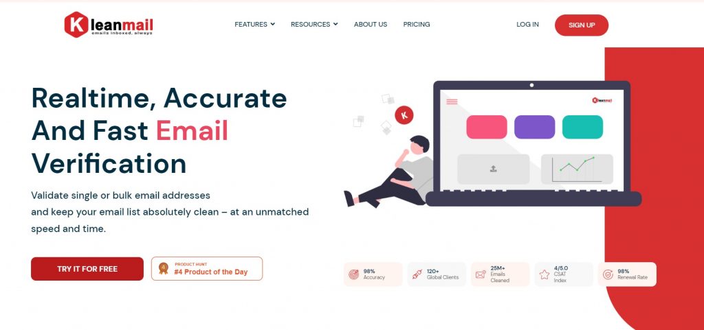 KleanMail For Email Verifiation