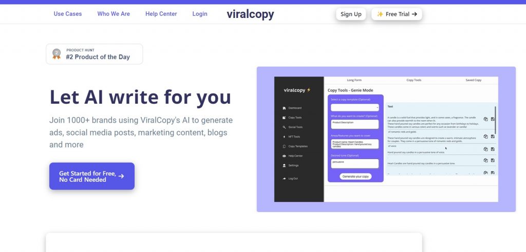 ViralCopy Ai Content Writing Tool