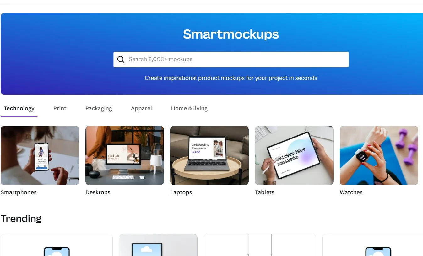 Canva smartmockups