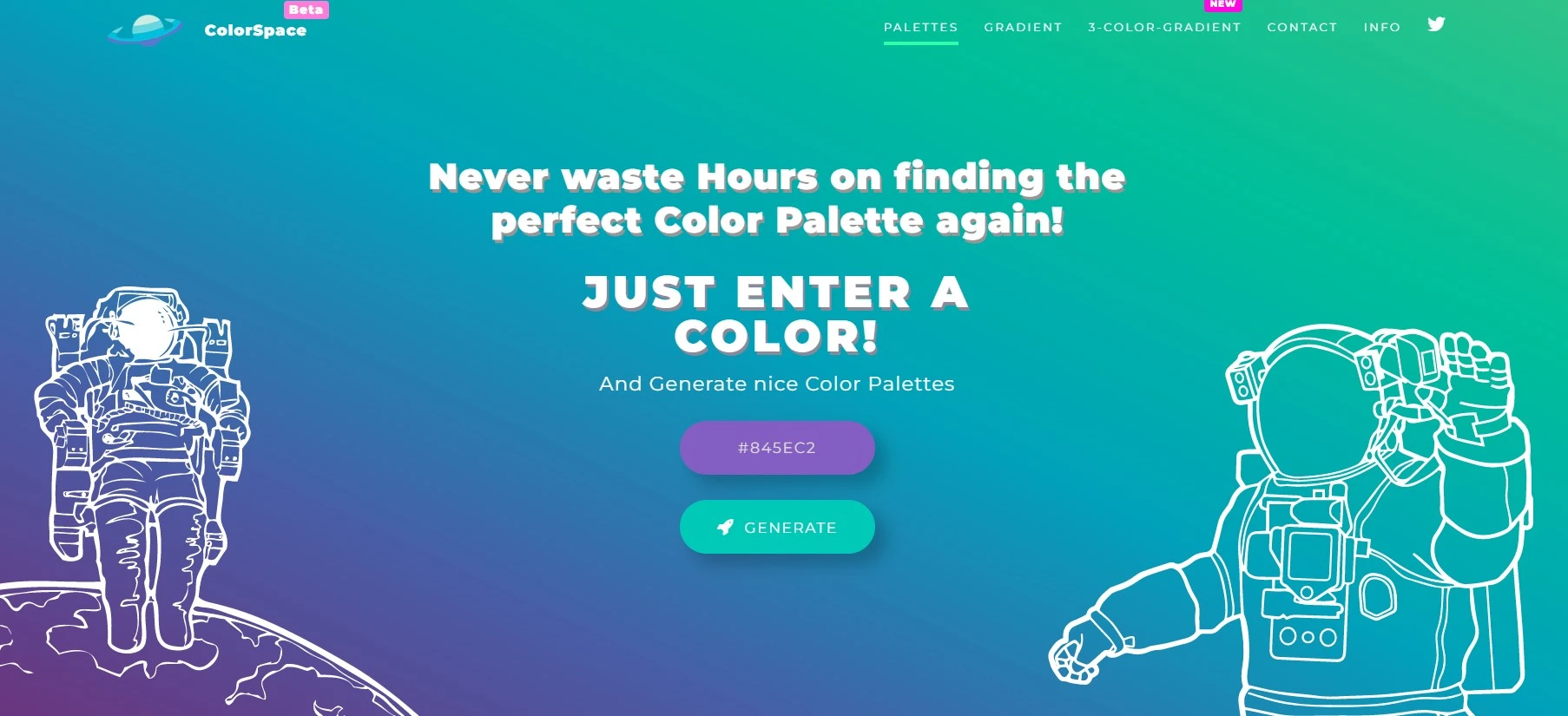 ColorSpace lets you generate color palatte