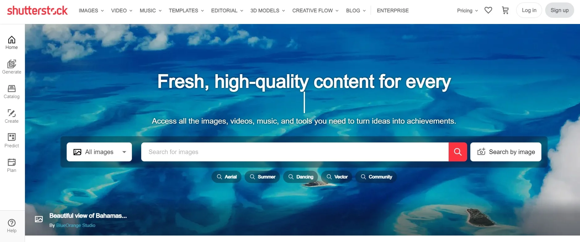Shutterstock fresh, high-quality content for every business
